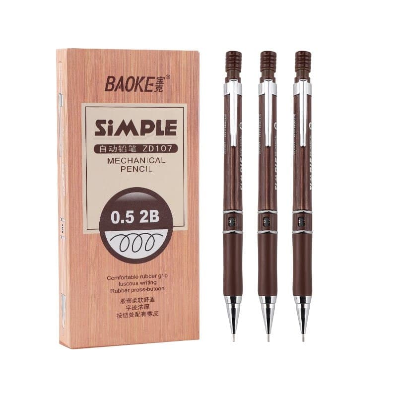 Baoke Mechanical Pencil Student Art Painting Mechanical Pencils (Size - 0.5X6 ) -0.5 - 2B Beige - 1 Pc